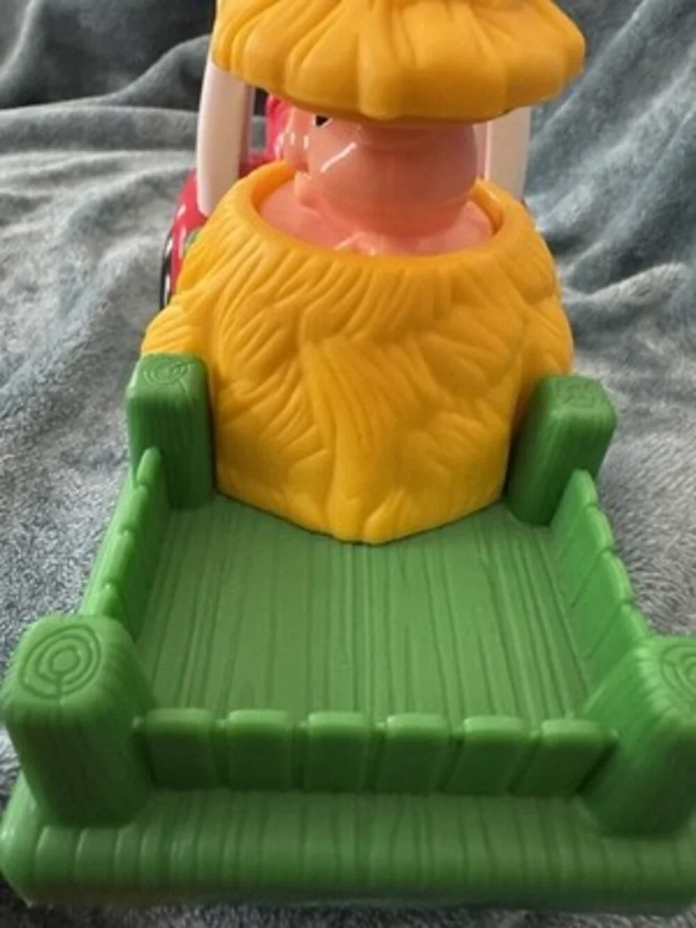 This 2007 Fisher-Price Little People Tow 'n Pull Tractor